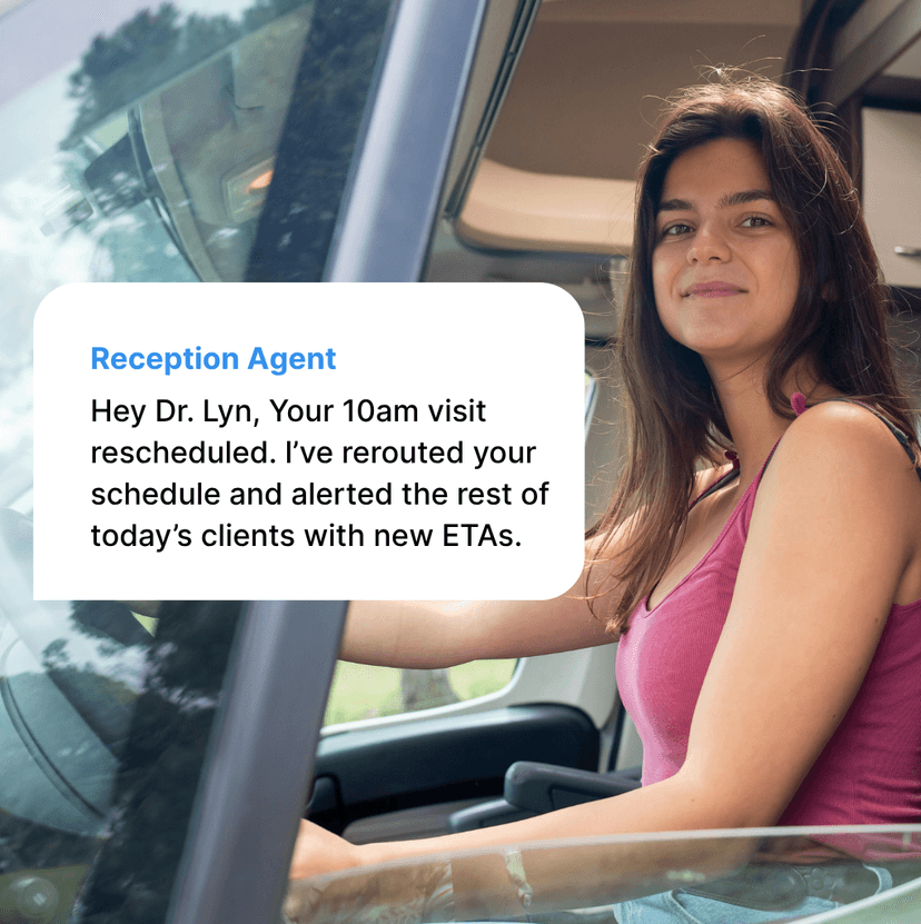 Reception Agent in Action