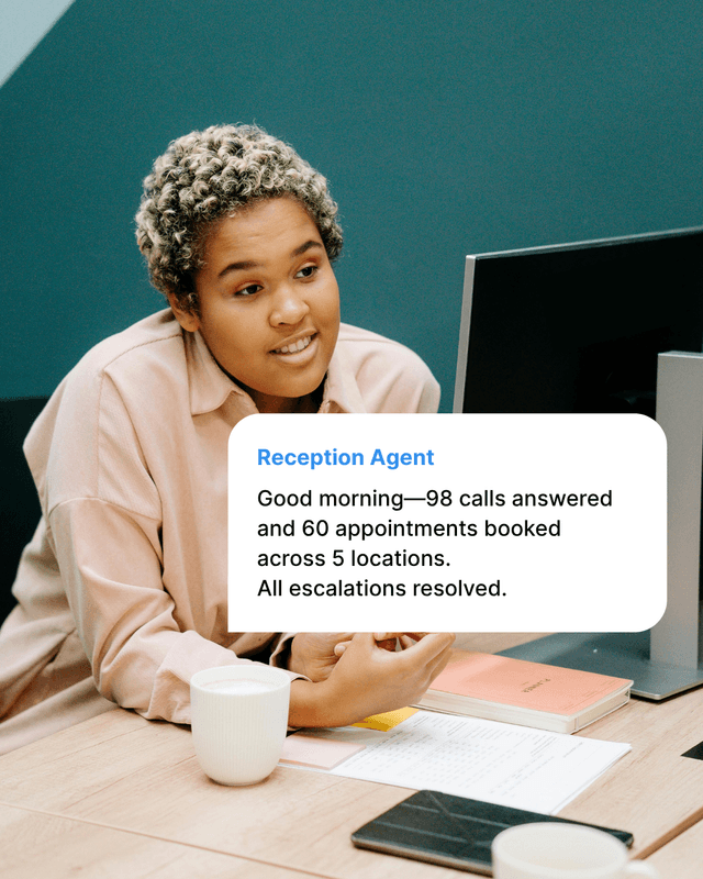 Reception Agent - Call Handling Interface